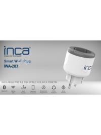 INCA IWA-283 16A Bluetooth Wi-Fi Akım Korumalı Akıllı Priz (Zamanlama,Geri Sayım,Sesle Kontrol,Güç) - 1